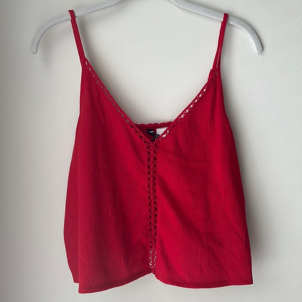 ZARA Red Crop Top